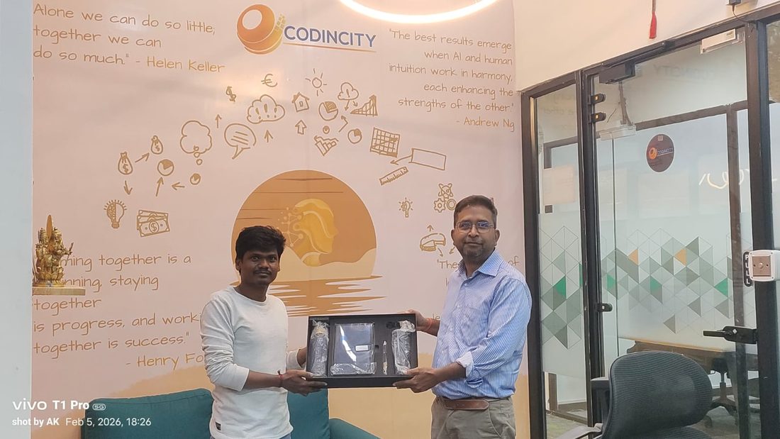 Team appreciation moment at Codincity